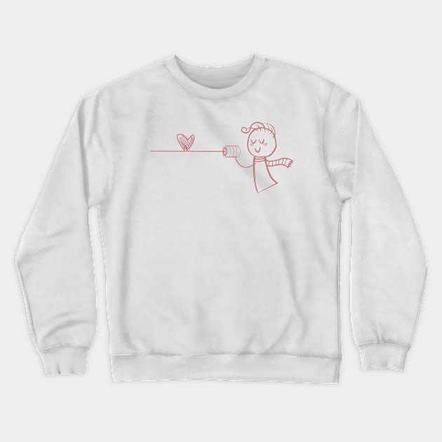 Tin Phone Couple Matching Design Crewneck Sweatshirt by PlimPlom